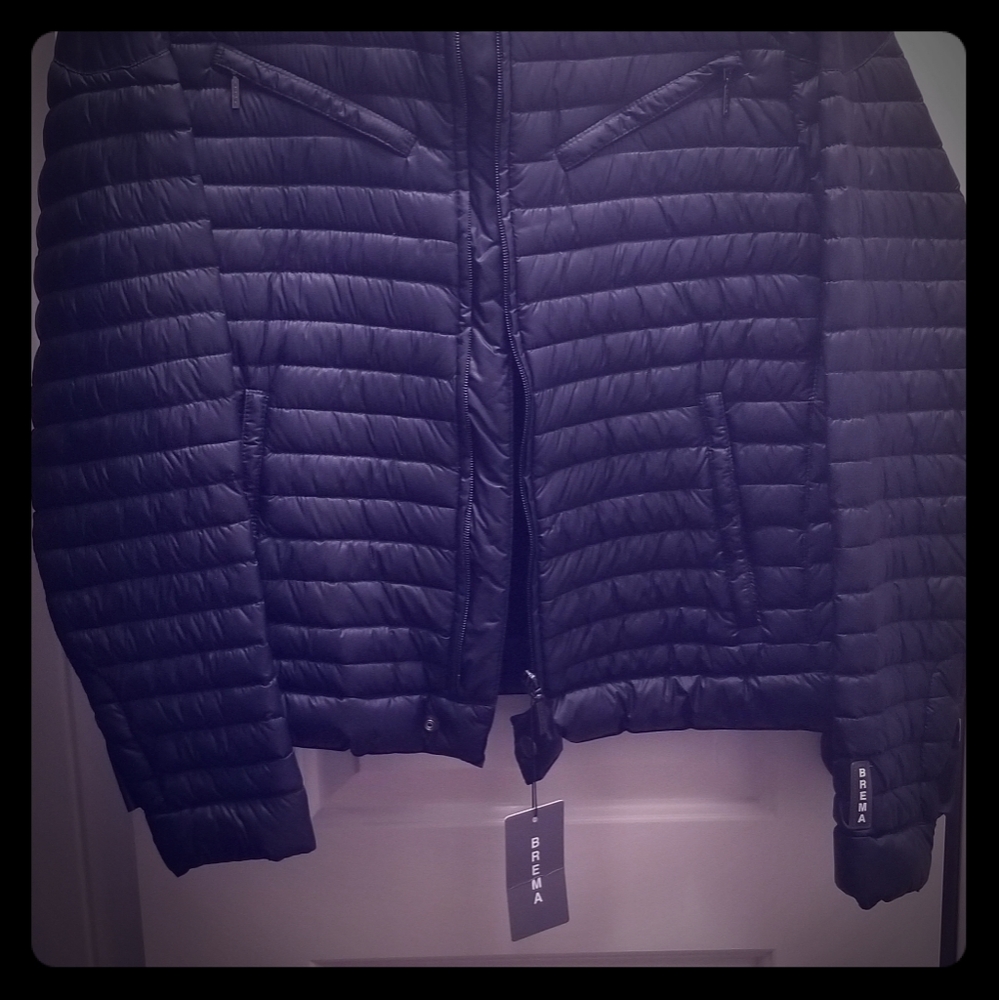 New Mens Blue  BREMA puffer jacket.